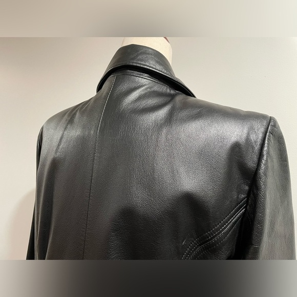 Colebrook & Co vintage black leather jacket, size small - Picture 6 of 13
